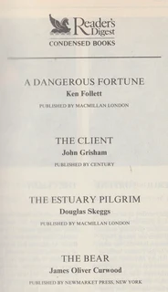 Reader's Digest Condensed Books - 4 Novels - 1994