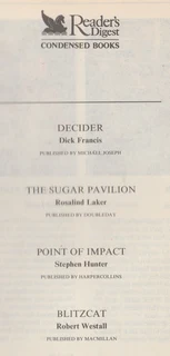 Reader's Digest Condensed Books - 4 Novels - 1994