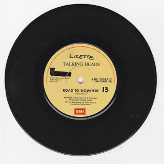 TALKING HEADS - Television Man and Road to Nowhere - 7 Single - Vinyl Record - 1985