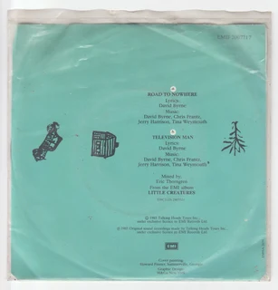 TALKING HEADS - Television Man and Road to Nowhere - 7 Single - Vinyl Record - 1985