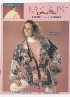 McCall's - Fashion Afghans - No. 14222 - 1994 - Sewing Patterns - Crafts