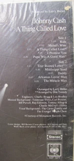 Johnny Cash - A Thing Called Love - Vinyl LP (Record) - 1972