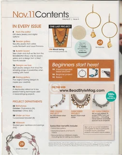 BEAD STYLE - Vol 9 - Issue 6 - November 2011 - Beading Magazine - Crafts