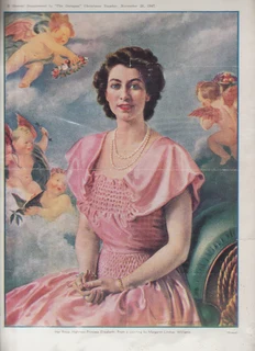 Print of H.R.H. Princess Elizabeth - Special Supplement for &#34;The Outspan&#34; Magazine - 1947