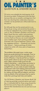 The Oil Painter&#39;s Question and Answer Book by Hazel Harrison - 1989 - 1st Publication - Crafts