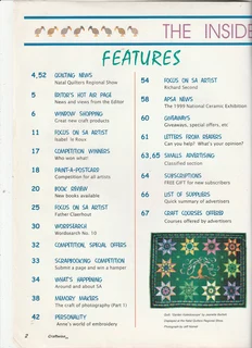 CRAFTWISE - S.A. - Issue 10 - November / December 1999 - Craft Magazine - Crafts