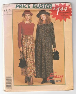 EASY Stitch & Save - Dress Pattern - No 8910 - 1997 - Sewing Pattern - Crafts