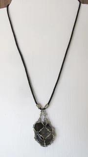 Caged Agate Pendant - Men or Women&#39;s Necklace