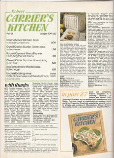 Robert Carrier&#39;s Kitchen - Brazil - Part 26 - 1981 - Cookbook