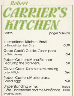 Robert Carrier&#39;s Kitchen - Brazil - Part 26 - 1981 - Cookbook