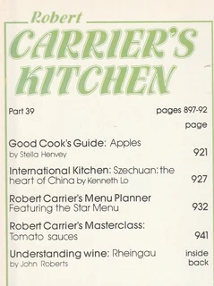Robert Carrier&#39;s Kitchen - Part 39 - 1981 - Cookbook