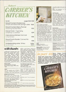 Robert Carrier&#39;s Kitchen - Part 45 - 1981 - Cookbook
