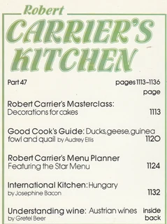 Robert Carrier&#39;s Kitchen - Part 47 - 1981 - Cookbook