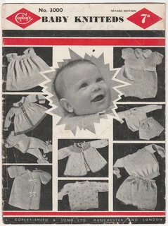 Vintage - Copley's - No 3000 - Baby Knitteds - Knitting Patterns - Crafts