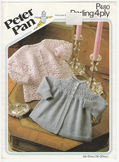 Peter Pan - P480 - Crochet And Knitted Baby Jacket Patterns - Crafts