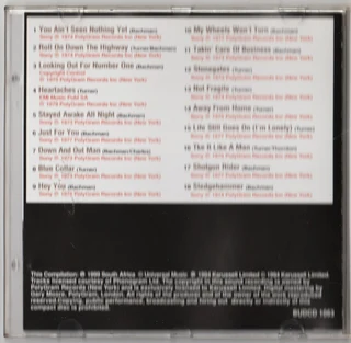 BACHMAN TURNER OVERDRIVE - Roll Down The Highway - CD - 1999