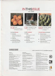 GARDEN and HOME - July 2006 - Magazine