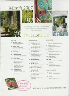 GARDEN and HOME - March 2007 - Magazine