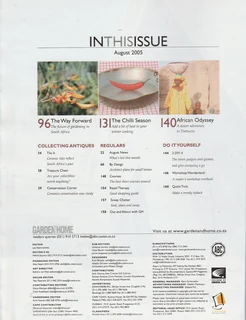 GARDEN and HOME - August 2005 - Magazine