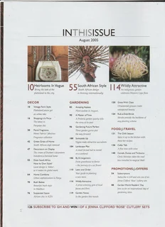 GARDEN and HOME - August 2005 - Magazine