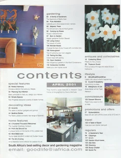 GARDEN and HOME - April 2001 - Magazine