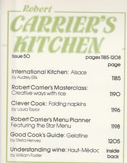 Robert Carrier&#39;s Kitchen - Part 50 - 1981 - Cookbook