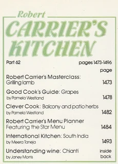 Robert Carrier&#39;s Kitchen - Part 62 - 1981 - Cookbook