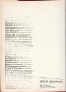 Marguerite Pattern&#39;s - International Cookery in Colour - Cookbook