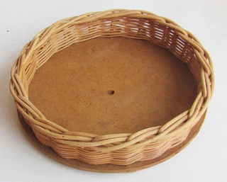 Round Wicker Basket - DIY - Crafts