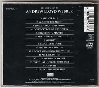 The Love Songs of Andrew Lloyd Webber - CD - 1997