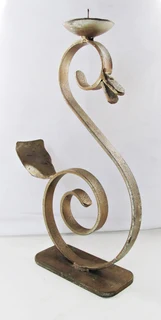 Vintage - Steel Bird Shaped Candle Stick Holder
