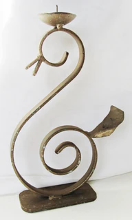 Vintage - Steel Bird Shaped Candle Stick Holder