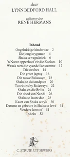 SHAKA - Koning van die Zoeloes - Lynn Bedford Hall