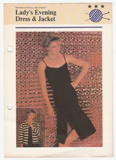 Lady's Evening Dress and Jacket - Knitting Pattern - Crafts