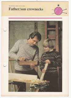 Father and Son Crewnecks - Knitting Pattern - Crafts