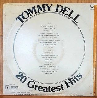 Tommy Dell - 20 Greatest Hits - Vinyl LP (Record)