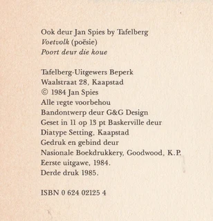 JAN SPIES - Profeet Met Kondens-Melk - Vertellings 3