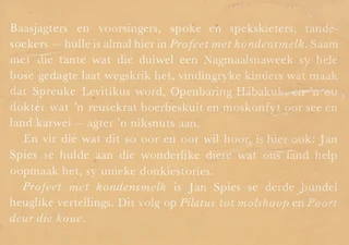 JAN SPIES - Profeet Met Kondens-Melk - Vertellings 3