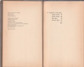 JAN SPIES - Pille Vir Servette - Vertellings 4 - 1st Edition