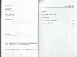 Boy from Bethulie - An Autobiography - Patrick Mynhardt - 1st Publication 2003