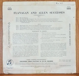 Flanagan and Allen Success - 33 1/3 Long Playing Record / Gramophone