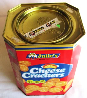 Collectable Storage Tin - Julie&#39;s Cheese Crackers - Malaysia
