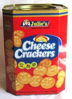 Collectable Storage Tin - Julie's Cheese Crackers - Malaysia