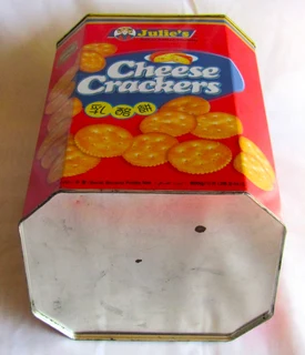 Collectable Storage Tin - Julie&#39;s Cheese Crackers - Malaysia