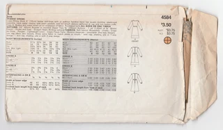 BUTTERICK 4584 - Vintage Dress Sewing Pattern - Crafts