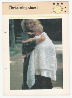 Christening Shawl - Baby Knitting Pattern - Crafts