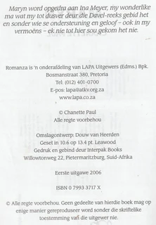 Chanette Paul - MARYN - Historiese Romanse