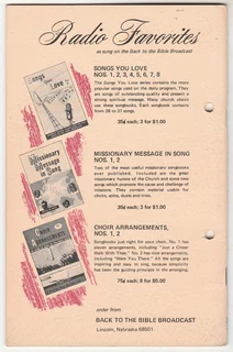 SONGS YOU LOVE No2 - Song Book - Music Sheets - Favourite Gospel Songs - Eugene L.Clark