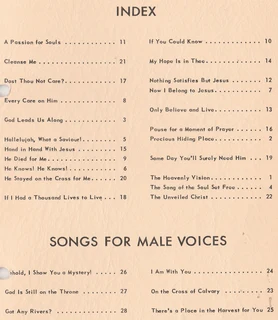 SONGS YOU LOVE No2 - Song Book - Music Sheets - Favourite Gospel Songs - Eugene L.Clark