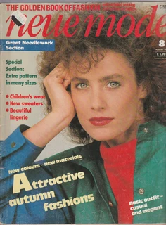 The Golden Book of Fashion - NEUE MODE - No 8 - August 1983 - Sewing etc Patterns - Crafts